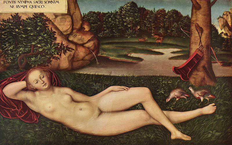 Lucas Cranach Ruhende Quellnymphe